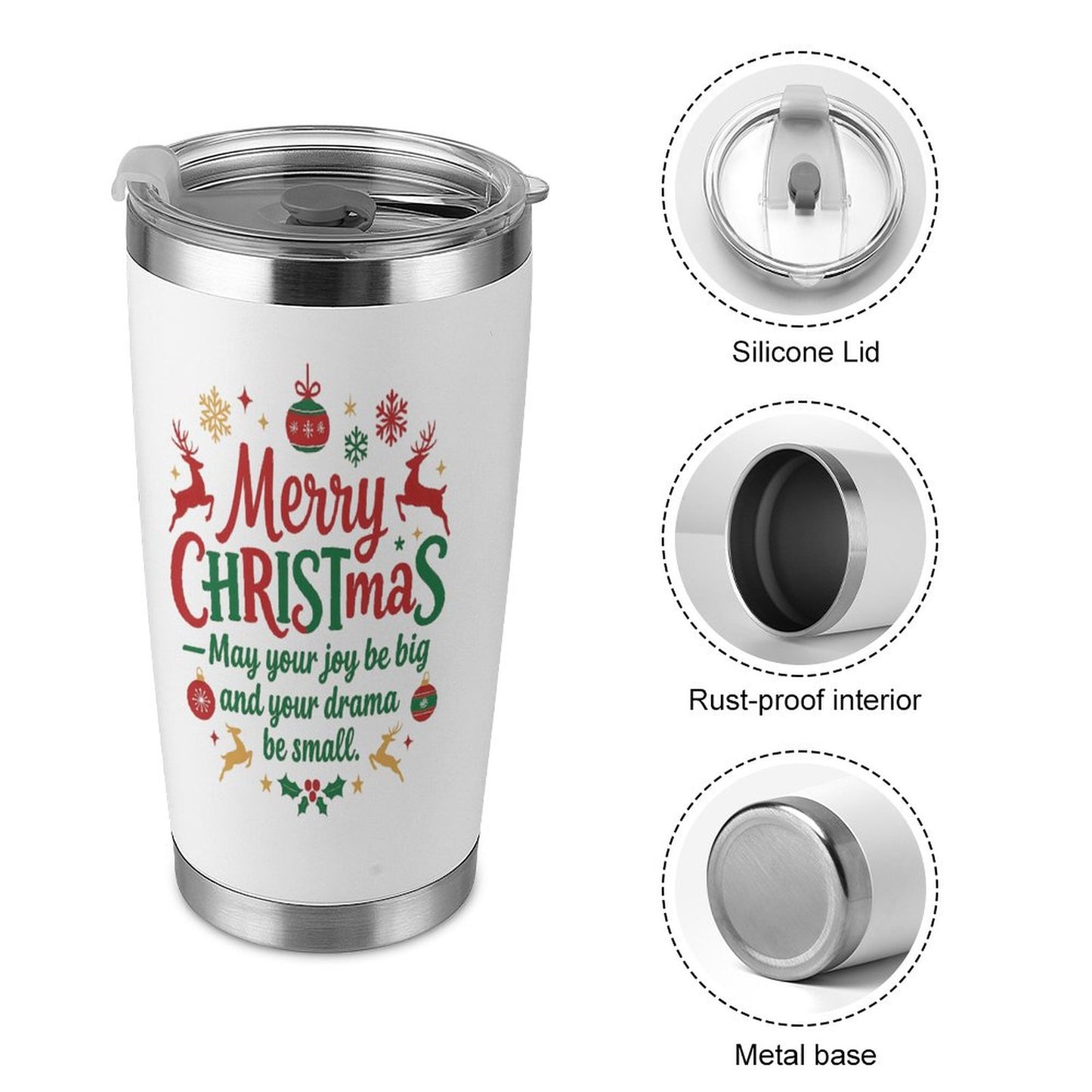Merry Christmas Christan Faith - Tumbler 20oz