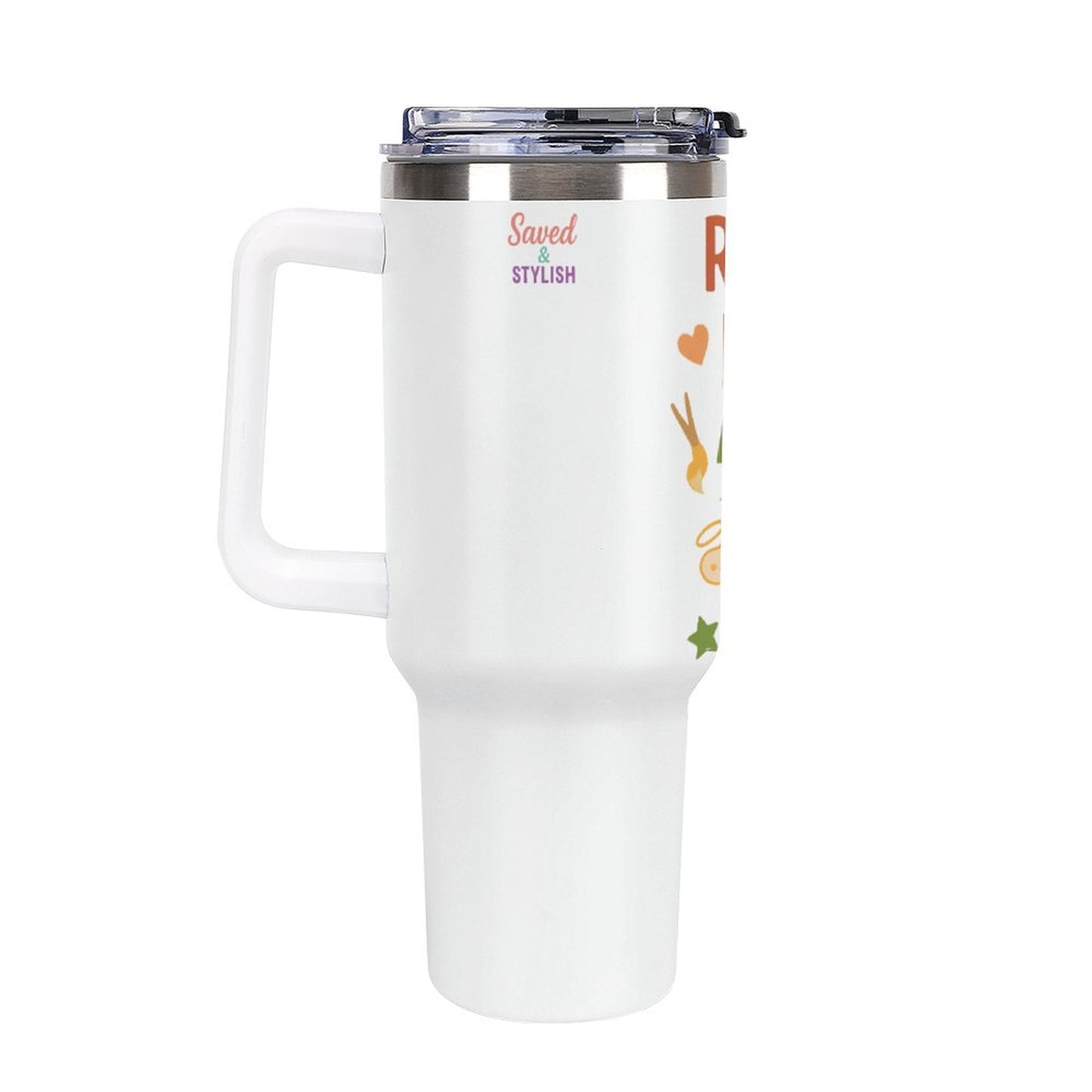 Rasing Tiny Disciples-40oz Insulated Tumbler With Handle & Straw