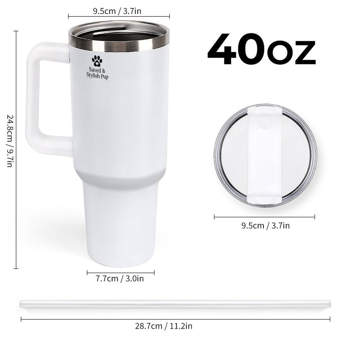 Grace & A Wagging Tail Get Thru The Day-40oz Tumbler