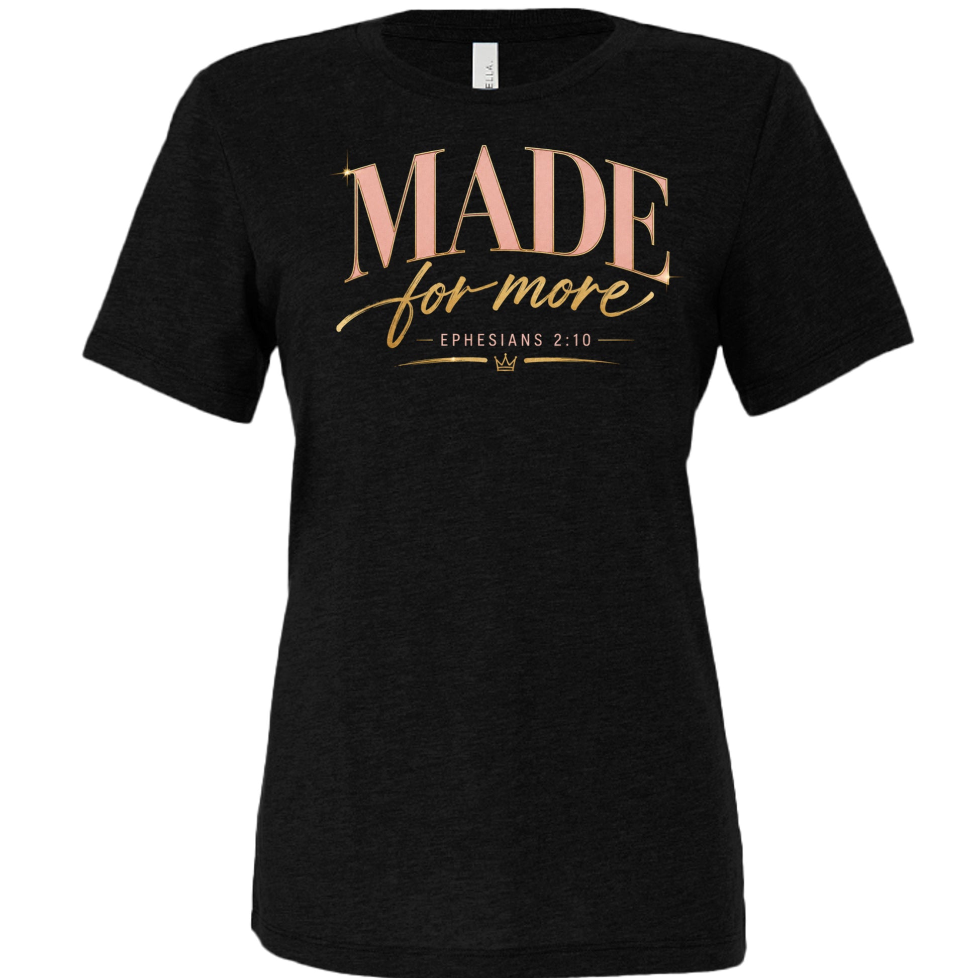 SOLID BLK TRIBLEND - 6413 - FRONT